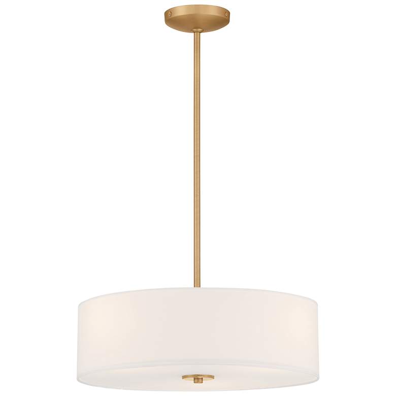 Image 1 Mid Town 18" LED Pendant or Semi-Flush - Antique Brushed Brass
