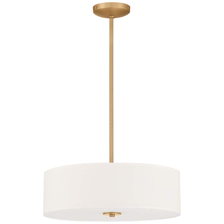 Image 4 Mid Town 18" LED Pendant or Semi-Flush - Antique Brushed Brass more views