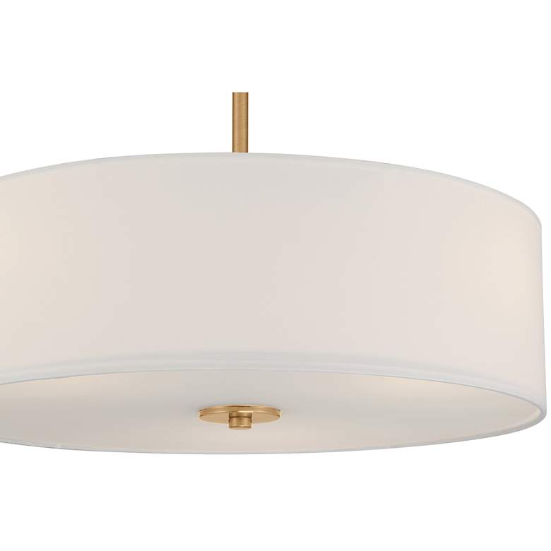 Image 5 Mid Town 18" LED Pendant or Semi-Flush - Antique Brushed Brass more views