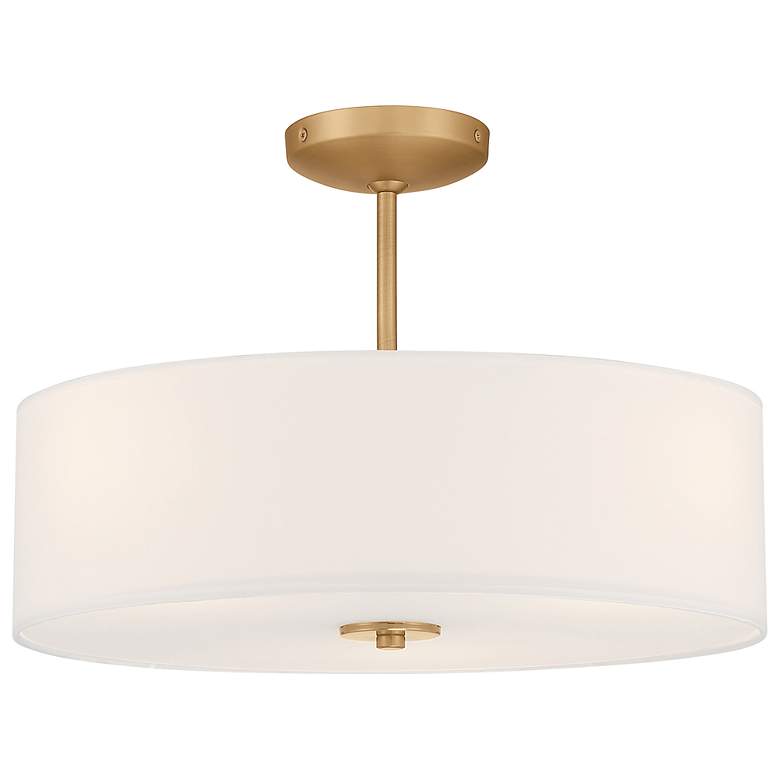 Image 6 Mid Town 18" LED Pendant or Semi-Flush - Antique Brushed Brass more views