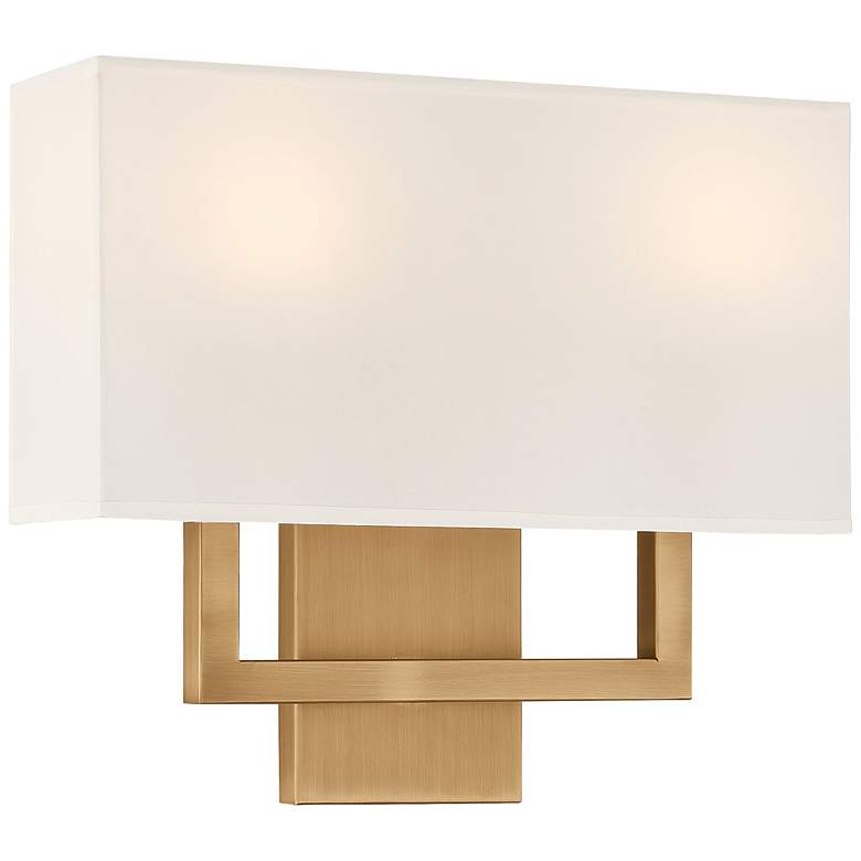 Image 1 Mid Town 2 Light LED Wall Sconce - Antique Brushed Brass
