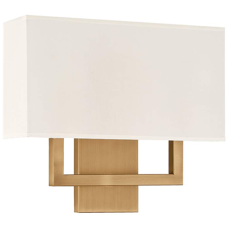 Image 5 Mid Town 2 Light LED Wall Sconce - Antique Brushed Brass more views