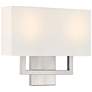 Mid Town 2 Light LED Wall Sconce - Brushed Steel