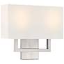 2_Mid Town 2 Light LED Wall Sconce - Brushed Steel