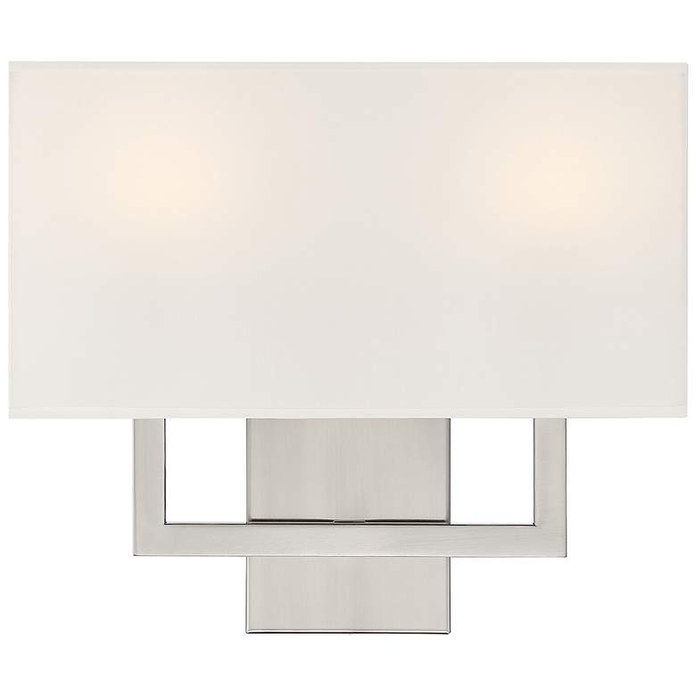 Image 4 Mid Town 2 Light LED Wall Sconce - Brushed Steel more views