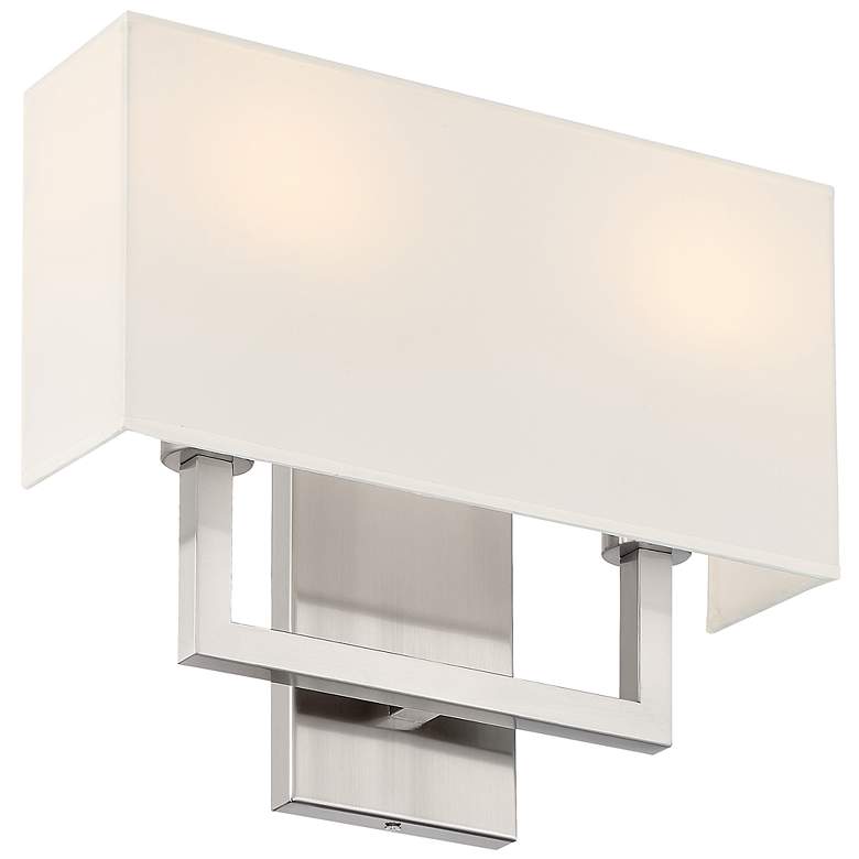 Image 6 Mid Town 2 Light LED Wall Sconce - Brushed Steel more views
