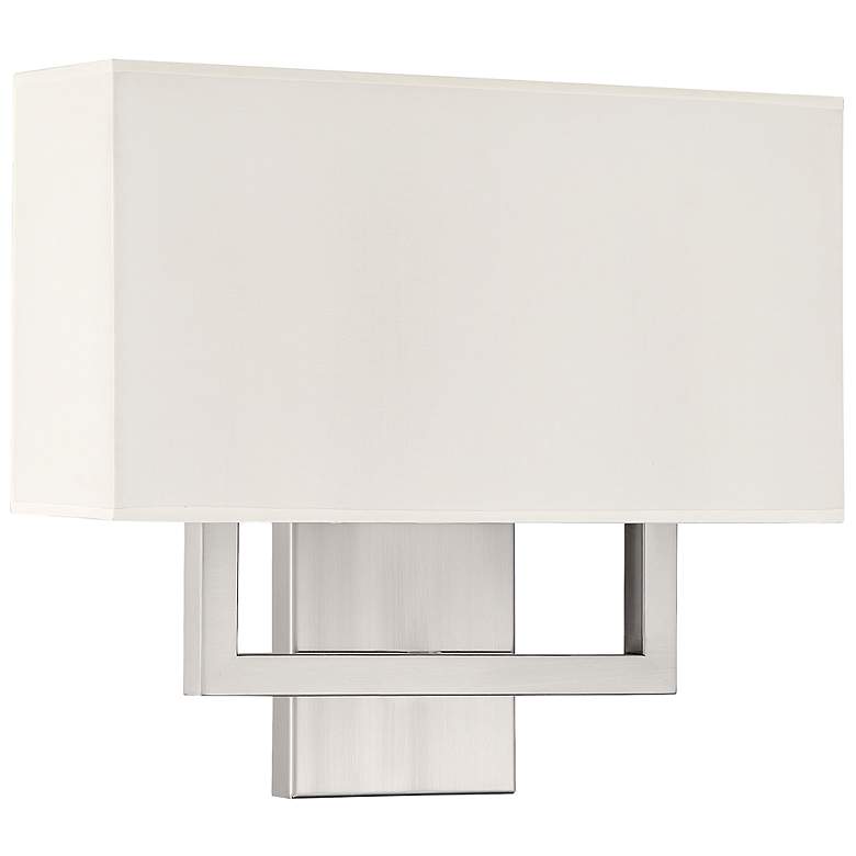 Image 7 Mid Town 2 Light LED Wall Sconce - Brushed Steel more views