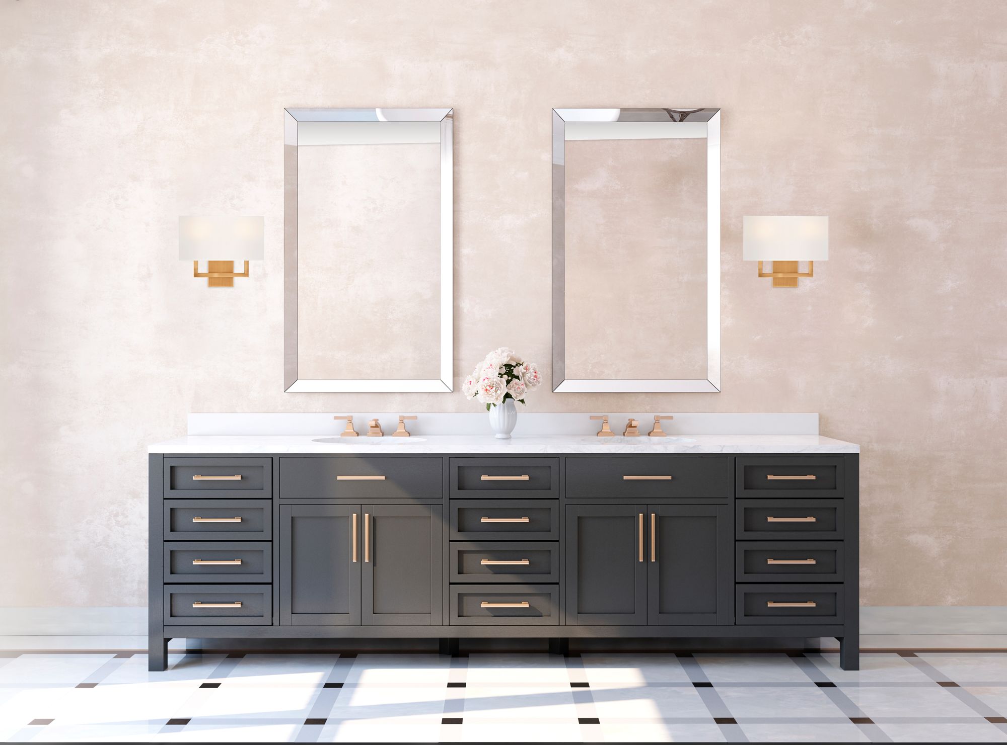 Mid Town 2 Light LED Wall Sconce - Brushed Steel