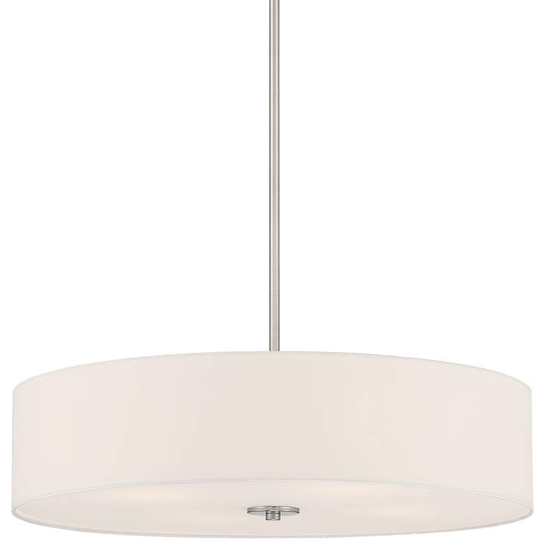 Image 3 Mid Town 24 inch LED Pendant or Semi-Flush - Brushed Steel