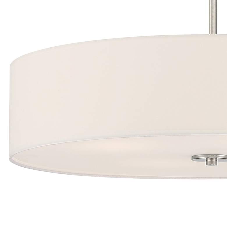 Image 4 Mid Town 24 inch LED Pendant or Semi-Flush - Brushed Steel more views
