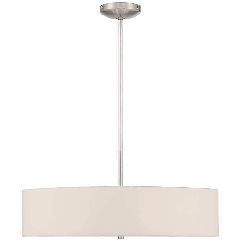 Image 5 Mid Town 24 inch LED Pendant or Semi-Flush - Brushed Steel more views