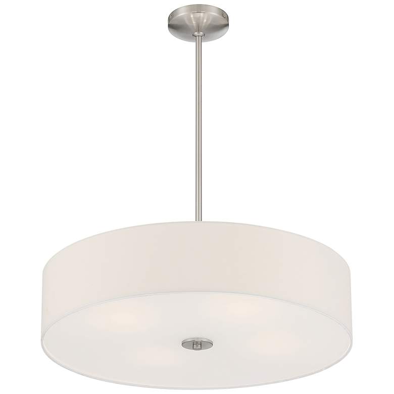 Image 6 Mid Town 24 inch LED Pendant or Semi-Flush - Brushed Steel more views