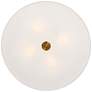Mid Town 24" Wide Brass and White LED Large Ceiling Light