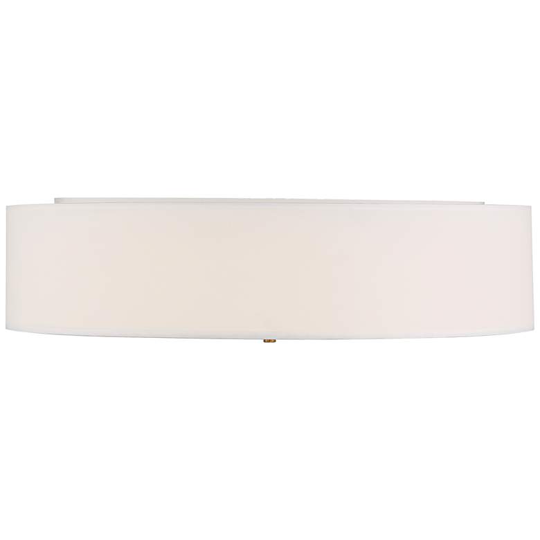 Image 3 Mid Town 24 inch Wide Brass and White LED Large Ceiling Light more views