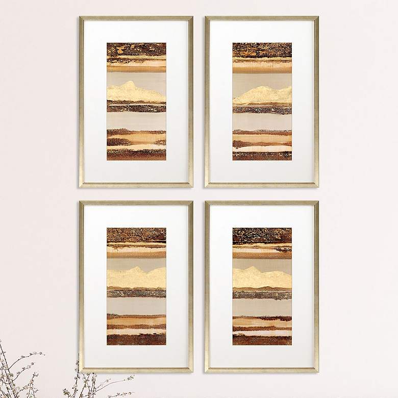 Image 2 Midas 23"H Rectangular 4-Piece Giclee Framed Wall Art Set