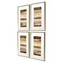 5_Midas 23"H Rectangular 4-Piece Giclee Framed Wall Art Set more views