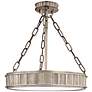 Middlebury Historic Nickel Finish 15 1/2" Wide Ceiling Light