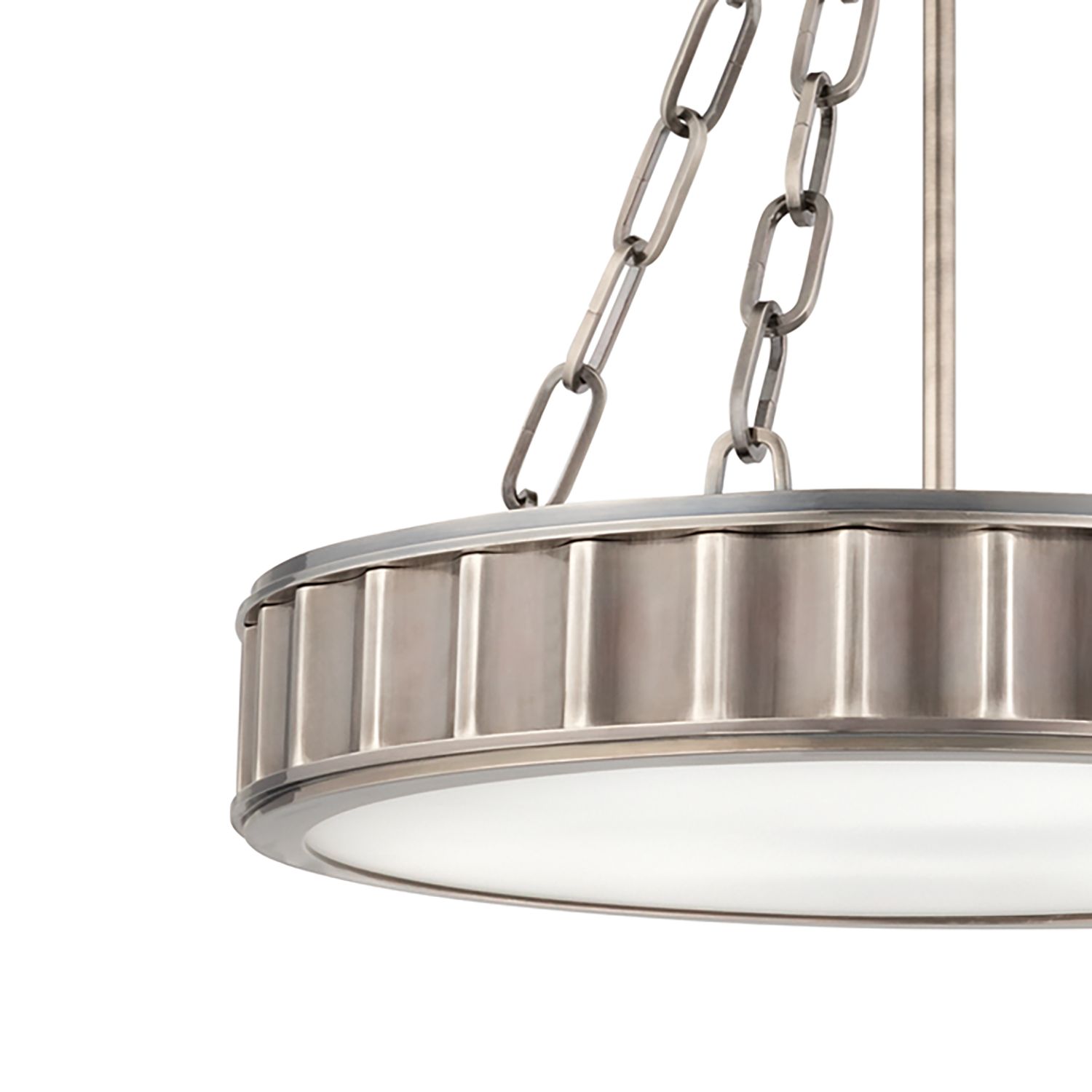 Image 2 Middlebury Historic Nickel Finish 15 1/2" Wide Ceiling Light more views