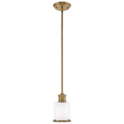 Middlebush 1 Light Antique Brass Mini Pendant