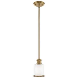 Middlebush 1 Light Antique Brass Mini Pendant Middlebush 1 Light Antique Brass Mini Pendant