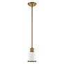 2_Middlebush 1 Light Antique Brass Mini Pendant more views