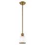 4_Middlebush 1 Light Antique Brass Mini Pendant more views