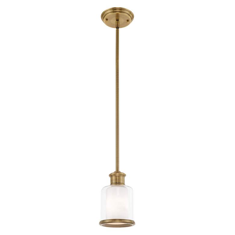 Image 5 Middlebush 1 Light Antique Brass Mini Pendant more views