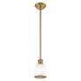 5_Middlebush 1 Light Antique Brass Mini Pendant more views