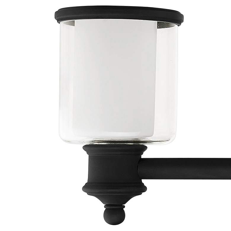 Image 2 Middlebush 23 1/2 inch Wide Black 3-Light Bath Light more views