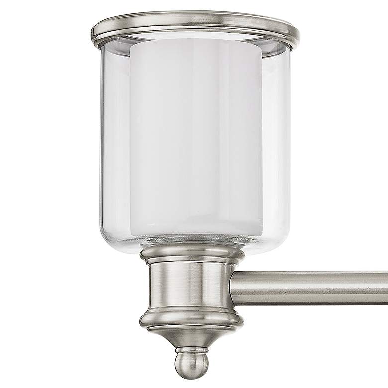 Image 2 Middlebush 23 1/2" Wide Brushed Nickel 3-Light Bath Light more views