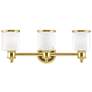 1_Middlebush 23 1/2" Wide Polished Brass 3-Light Bath Light