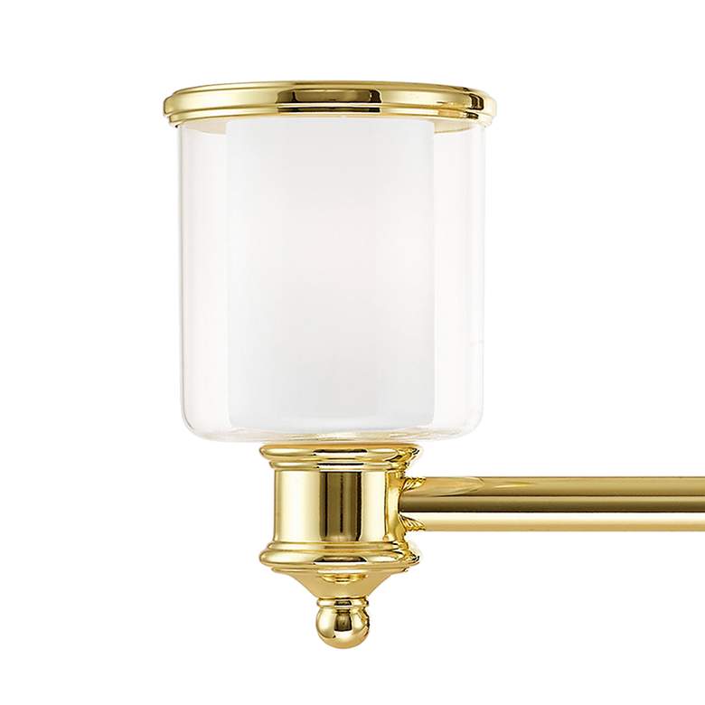 Image 2 Middlebush 23 1/2" Wide Polished Brass 3-Light Bath Light more views