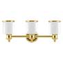 2_Middlebush 23 1/2" Wide Polished Brass 3-Light Bath Light more views