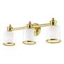 5_Middlebush 23 1/2" Wide Polished Brass 3-Light Bath Light more views