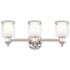 Middlebush 23 1/2" Wide Polished Nickel 3-Light Bath Light