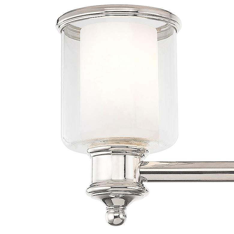 Image 2 Middlebush 23 1/2 inch Wide Polished Nickel 3-Light Bath Light more views