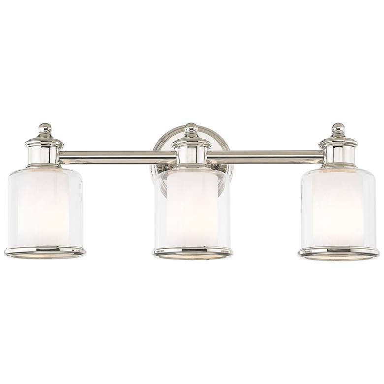Image 3 Middlebush 23 1/2" Wide Polished Nickel 3-Light Bath Light more views