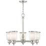 3_Middlebush 25" Wide Polished Nickel 5-Light Chandelier