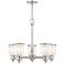 Middlebush 25" Wide Polished Nickel 5-Light Chandelier