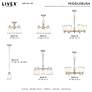 Middlebush 25" Wide Polished Nickel 5-Light Chandelier in scene
