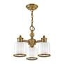 5_Middlebush 3 Light Antique Brass Convertible Mini Chandelier/Ceiling Mount more views