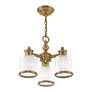 6_Middlebush 3 Light Antique Brass Convertible Mini Chandelier/Ceiling Mount more views