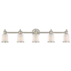 Middlebush 45 1/2" Wide Brushed Nickel 5-Light Bath Light