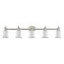 4_Middlebush 45 1/2" Wide Brushed Nickel 5-Light Bath Light more views