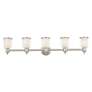 5_Middlebush 45 1/2" Wide Brushed Nickel 5-Light Bath Light more views