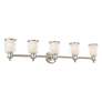 6_Middlebush 45 1/2" Wide Brushed Nickel 5-Light Bath Light more views