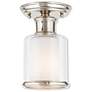 3_Middlebush 5 1/2" Wide Polished Nickel Ceiling Light