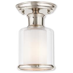 Middlebush 5 1/2" Wide Polished Nickel Ceiling Light
