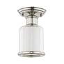 4_Middlebush 5 1/2" Wide Polished Nickel Ceiling Light more views