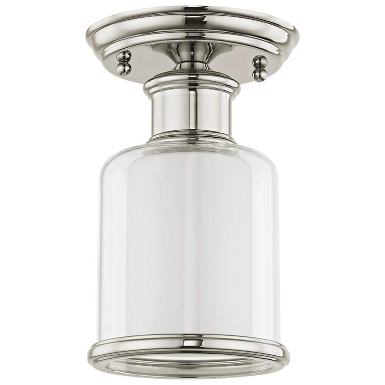 Image 5 Middlebush 5 1/2" Wide Polished Nickel Ceiling Light more views